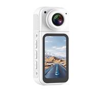 Sxhlseller Mini Body Camera Acción CAM with Auido & Video, Videocámara POV de 2.7k FHD, Cámara de Cuerpo del Tamaño del Pulgar con Montaje Magnético, Pantalla de 1.47 Pulgadas, Lente Gran (White)
