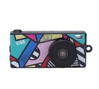 Sxhlseller Mini Cámara con Llavero, Cámara con Llavero Vintage Portátil 2K 1440P, Carga Tipo C, con Flash Incorporado y Pantalla de 1,47 Pulgadas, para Viajes y Campus (Black)