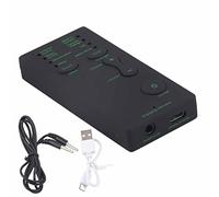 Sxhlseller Mini Dispositivo Cambiador de Voz, 7 Modos de Voz de Hombre a Mujer a bebé, Tarjeta de Sonido Portátil para Teléfono Móvil, Computadora, Computadora Portátil, Juegos, Convertidor de Plug