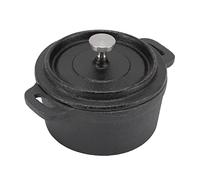 Sxhlseller Mini Horno Holandés de Hierro Fundido de 10 Cm, Olla Pequeña con Tapa y Ergonómico para Uso a Gas, Eléctrico, Horno y Barbacoa, Utensilios de Cocina que Retienen el Calor (Diámetro 20 CM)