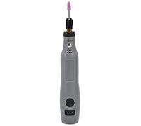 Sxhlseller Mini Juego de Taladro Eléctrico, Amoladora Inalámbrica de 3 Velocidades con Batería de 2000 MAh para Grabar, Pulir y Hacer Joyas de Bricolaje, Diseño Compacto de Motor de Latón Gris