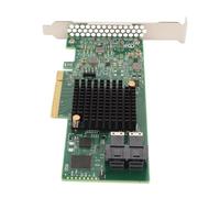 Sxhlseller Mini SAS HD SFF8643 Tarjeta Controladora Raid Dos X4, Tarjeta de Matriz PCI Express 3.0 X8 de 12 Gbps, Tarjeta de Matriz Inteligente con Puertos Internos 3.0SATA/SAS para