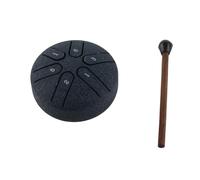 Sxhlseller Mini Tambor de Lengua de 6 Notas, Instrumento de Percusión de Acero Al Carbono con Baqueta, Sonido Claro de Madera Maciza, Color Morado para Principiantes, Manual de Instrucciones (NAVY)