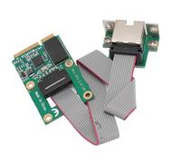 Sxhlseller Mini Tarjeta PCI Express, Adaptador WiFi de Alta Velocidad 2,5G, Compatible con Múltiples Especificaciones Ethernet para Estaciones de Trabajo