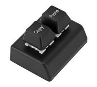 Sxhlseller Mini Teclado para Copiar y Pegar, Teclado Macro para Juegos Mecánicos de 2 Teclas, Teclado para Copiar y Pegar CP con Cable USB C para Trabajar y Jugar (Negro)