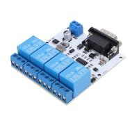 Sxhlseller Módulo de 4 Relés SP3232 con Interfaz - Velocidad de Transmisión Confiable - Ideal para Circuitos de Control Automatizados Admite Memoria de Apagado