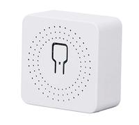Sxhlseller Módulo de Interruptor de Interruptor WiFi, Mini de Control Remoto Inteligente para Electrodomésticos, 16 A, 3500 W, AC100-240 V, 2,4 GHz, Color Blanco, PC V0, Apagado, Memoria Compartida