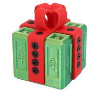 Sxhlseller Molesta Caja de Regalo con Compartimento Oculto |Mecanismo de Desbloqueo único, Diseño Impreso en 3D para Almacenamiento de Joyas y Pequeños tesoros. (Verde rojo)