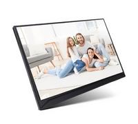 Sxhlseller Monitor Portátil de 15,6 Pulgadas Pantalla Inalámbrica Pantalla IPS 1080P, Fundición de WiFi de Doble Banda, Externa USB C HDMI, Monitor de Viaje con Soporte