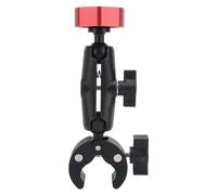 Sxhlseller Montaje de Abrazadera Ajustable para Mini, Soporte de Escalera de Vehículos Recreativos Multifunción Flexibles para Mini para el Yate del Remolque de la Casa del (Rojo)