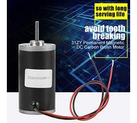 Sxhlseller Motor DC 12V 4000RPM Imán Permanente con Escobillas para | Accionamiento eléctrico de alto par, bobina de cobre , actuador giratorio reversible, funcionamiento silencioso, proyectos