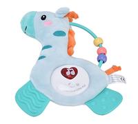 Sxhlseller Muñeco de Peluche con Mordedor de Caballo para bebé, Juguete de Peluche con Mordedores de Silicona Suave y 12 Melodías Relajantes, para Alivio de la Dentición Infantil y Desarrollo (GREEN)