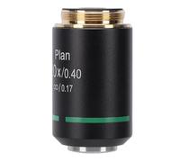 Sxhlseller Objetivo Infinito Plan RMS de 20,2 Mm 4X |Lente de Vidrio óptico de Alta Transmitancia, Aleación de Aluminio para Microscopios Biológicos (20X)