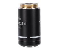 Sxhlseller Objetivo Infinito Plan RMS de 20,2 Mm 4X |Lente de Vidrio óptico de Alta Transmitancia, Aleación de Aluminio para Microscopios Biológicos (100X)