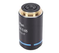 Sxhlseller Objetivo Infinito Plan RMS de 20,2 Mm 4X |Lente de Vidrio óptico de Alta Transmitancia, Aleación de Aluminio para Microscopios Biológicos (40X)