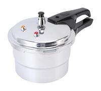 Sxhlseller Olla a Presión de Aluminio de 3 Litros con Rejilla para Vapor, Olla de Enlatado Rápido a Prueba de Explosiones para Estufas de Gas e Inducción, Utensilios de Cocina Seguros para