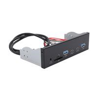 Sxhlseller Panel Frontal de 5,25 Pulgadas con Puertos USB 3.2 Gen1, Concentrador de Panel Frontal con Conector para Auriculares, Concentrador Interno para GL3523, Panel de Expansión de PC