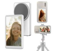 Sxhlseller Pantalla de Monitor de Selfie para Teléfono, Pantalla de Selfie de Vlog de Teléfono Magnético con Pantallaen Tiempo Real para Compartir la Transmisión en Vivo, Batería de 1800