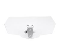 Sxhlseller Parabrisas Ajustable Universal para Motocicleta, Parabrisas Deflector de Viento ABS para , Protección de Cabeza Transparente de 11x4,8x0,2 Pulgadas, Fácil Instalación