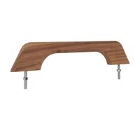 Sxhlseller Pasamanos de Teca de 12 Pulgadas con un Solo Bucle |Barra de Agarre Marina de Madera para Barco RV, Apoyabrazos Ergonómico Resistente a la Intemperie con Tornillos para Remo en Bote