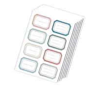 Sxhlseller Pegatinas con Nombres, 6 Hojas, Etiquetas Autoadhesivas de Gran Tamaño para Escribir, para Documentos, Sobres, Cajas, Hogar, Escuela, Fácil Escritura a Mano, Etiquetas de Nombres que No