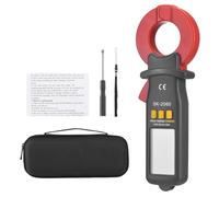 Sxhlseller Pinza Amperimétrica Digital 60A CA CC Probador de Fugas de Corriente Rango Automático 1999 Recuentos Retención de Datos Micro Detector de Corriente Pinza Amperimétrica Profesional
