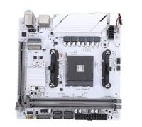 Sxhlseller Placa Base de Computadora ITX para Procesadores Ryzen, DDR4 de Doble Canal 2x288 Pines hasta 64 GB, Compatible con NVME M.2 PCIe 3.0 3.0 USB .0 HD Interfaz Multimedia VGA LAN