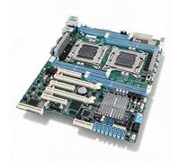 Sxhlseller Placa Base de Servidor LGA 2011 de Doble Zócalo, Chipset C602, 8xDDR3 DIMM 256GB, 2xPCIe 3.0 X16, LAN Gigabit Dual para E5 2600 V2