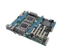 Sxhlseller Placa Base para Estación de Trabajo Dual Socket R, Compatible con CPU Xeon E5 2600 V1 V2, 256 GB DDR3, 6 Ranuras PCIe 3.0, con 8 Ranuras DIMM DDR3, para Informática