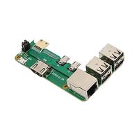 Sxhlseller Placa de Expansión 2W a 3B, Adaptador de Puerto de Red 3 USB2.0 RJ45 con Hembra, Ethernet de 100M para Pi W WH