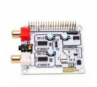 Sxhlseller Placa de Expansión de Tarjeta de Sonido con DAC Dual I2S, Módulo de Audio HiFi para Pi 4B 3B 2B Zero, ES9023 192kHz 24Bit PCB Convertidor Digital a Analógico con Salida