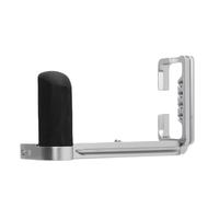 Sxhlseller Placa L de Liberación Rápida con Agarre Manual para XT3, Aleación de Aluminio Liviana y Soporte de Madera Maciza Compatible con Estabilizadores y Trípodes Arca (Silver)