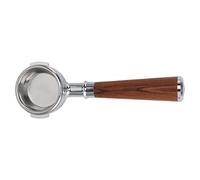 Sxhlseller Portafiltro sin Fondo de 2.283 in, Portafiltro Desnudo de Aleación de Aluminio de 2 Orejas con Cesta de Filtro, Compatible con Barista Express, Rancilio Silvia, Pro (Tipo una rama de