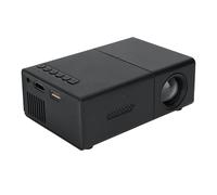 Sxhlseller Proyector, proyector de película portátil 1080P con altavoz integrado y ventilador, enfoque manual y corrección trapezoidal, compatible con smartphone, portátil, TV Stick para el hogar y