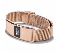 Sxhlseller Pulsera Inteligente de Salud IPX8 a Prueba de Agua |Rastreador de Ejercicios Multifunción Delgado con Alertas de Llamadas, Seguimiento de la Salud de Las Mujeres y Modos (Gold)