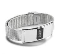 Sxhlseller Pulsera Inteligente de Salud IPX8 a Prueba de Agua |Rastreador de Ejercicios Multifunción Delgado con Alertas de Llamadas, Seguimiento de la Salud de Las Mujeres y Modos (Silver)