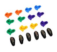 Sxhlseller Puños de Pared para Escalar para Niños |Paquete de 12 Presas de Escalada de con Correas para Habitación de Niños, Sala de Juegos, Instalaciones Recreativas, Uso en Interiores y Exteriores