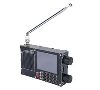 Sxhlseller Radio de Banda Completa, Radio Portátil de Corta con Pantalla LCD Táctil Resistiva de 2,8 Pulgadas, para Recepción de Frecuencia FM LW MW SW (Black)