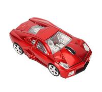Sxhlseller Ratón Inalámbrico, 2.4GHz Wireless Cool Sport Car Mouse, Car Shape Mouse Ratón óptico Inalámbrico para Juegos, 1600 dpi Sports Computer Mouse para Win para Linux para OS X (Rojo)