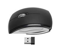 Sxhlseller Ratón Inalámbrico Plegable |Diseño Compacto de 2,4 G con Interruptor de Encendido Magnético, Comodidad Ergonómica para Viajes y Trabajo, Indicador de Batería para Pilas AAA (no (Black)