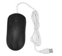 Sxhlseller Ratón óptico con Cable, Ratón USB Ergonómico para Computadora con 1200DPI, Plug and Play Compatible con Win iOS para Computadoras Portátiles Computadoras de Escritorio (Negro)