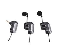 Sxhlseller Receptor de Micrófono de Acordeón Inalámbrico UHF Dual, Micrófono de Recogida de 360 Grados, Largo Alcance de 30 M, Duración de la Batería de 6 Horas, Transmisión de Sonido