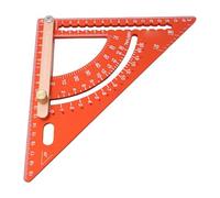 Sxhlseller Regla Triangular para Herramienta de Medición Multi-ángulo, Carpintero Profesional de Aleación de Aluminio para Proyectos de Carpintería