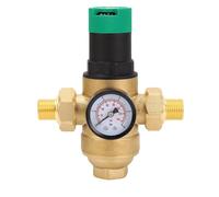 Sxhlseller Regulador de Presión de Agua de Latón, Regulador de Agua de Alto Rendimiento con Filtro para Potable Más Saludable, Hogar y Jardín (3/4 pulgada (DN20))