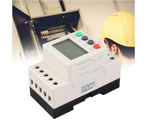 Sxhlseller Relé de Monitoreo de Voltaje Protector de 3 Fases para Riel DIN | Controlador de sobretensión y subtensión, detector de secuencia LCD, panel de motor industrial