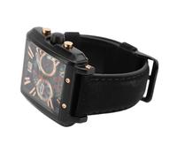 Sxhlseller Reloj de Negocios de Estilo único con Cronógrafo de Cuarzo Analógico, Reloj Resistente Al Agua Adecuado para Hombres Que Aman el Estilo Mecánico (Correa Negra y Esfera Azul.)