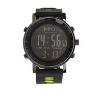 Sxhlseller Reloj de Pesca Multifuncional para Deportes Al Aire, Reloj de Pulsera Electrónico con de Presión de Aire para Senderismo, Material de Goma de Acero Inoxidable Resistente Al Agua (Verde