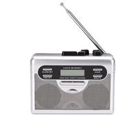 Sxhlseller Reproductor de Casete con Radio Am FM, Pantalla LCD, Altavoz Incorporado, Jack de Auriculares, Auto Reverse, para Escucha