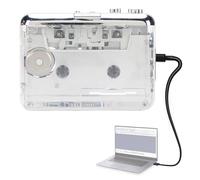 Sxhlseller Reproductor de Cassette Portátil con Convertidor MP3 - Sedey Sound, Auto Rewind & USB Grabación, Convirttar Cinta a Reproductor Digital de Cassette Vintage con Auriculares Retro