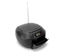 Sxhlseller Reproductor de CD Portátil Combo de Reproductor de Casete, Boomboxes de CD Bluetooth con Radio Am FM Control Remoto USB AUX Altavoces Duales de 3 W Incorporados para Viajes en (Enchufe de